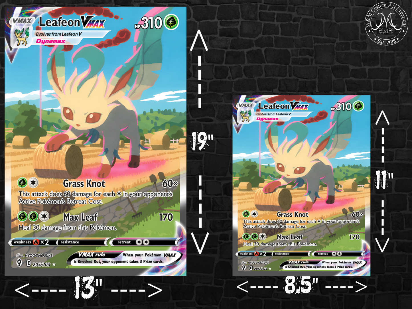 Leafeon VMAX #205 Alt Art Evolving Skies (EVS) Poster Print - Available in Two Sizes