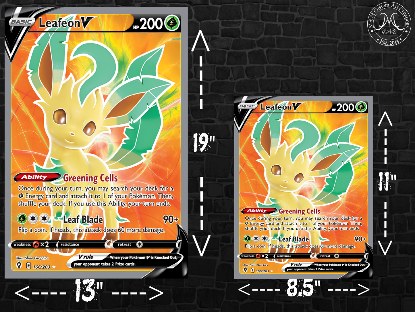 Leafeon V #166 Full Art Evolving Skies (EVS) Poster Print - Available in Two Sizes
