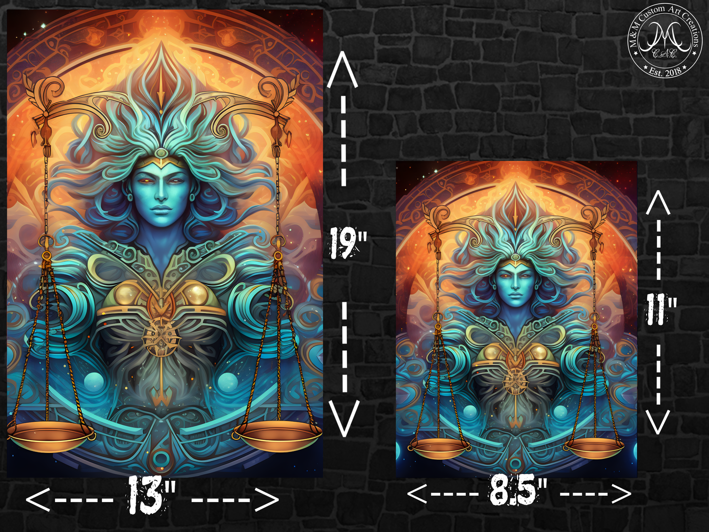 Libra Poster Prints | Zodiac Wall Art | Astrological Sign Decor | Great Gift Idea