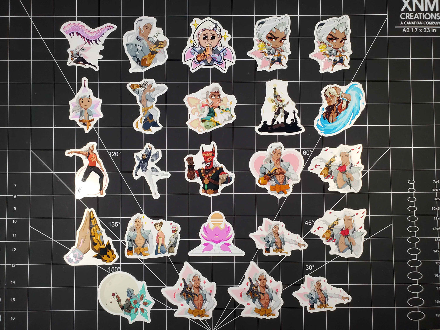 Overwatch 2 Lifeweaver Hero Spray's Sticker Set | 24 High Quality Glossy Vinyls