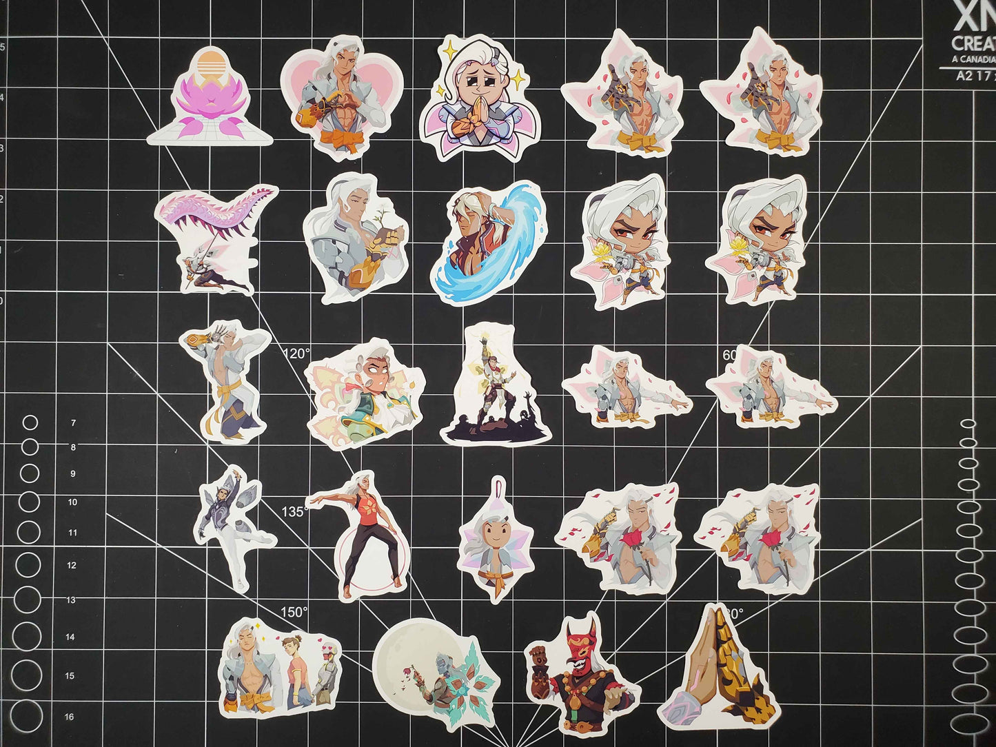 Overwatch 2 Lifeweaver Hero Spray's Sticker Set | 24 High Quality Glossy Vinyls