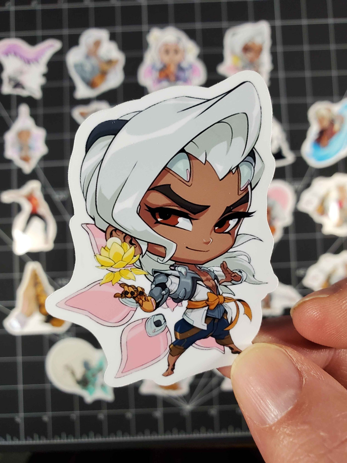 Overwatch 2 Lifeweaver Hero Spray's Sticker Set | 24 High Quality Glossy Vinyls