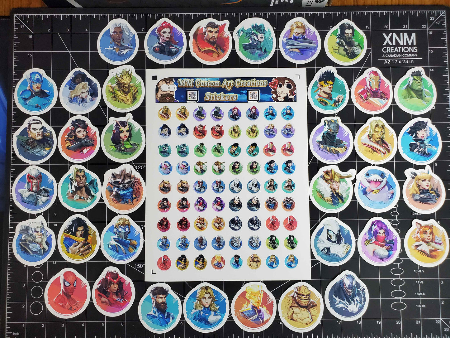 Marvel Rivals Playable Characters Sticker Set | 37 High Quality Glossy Stickers
