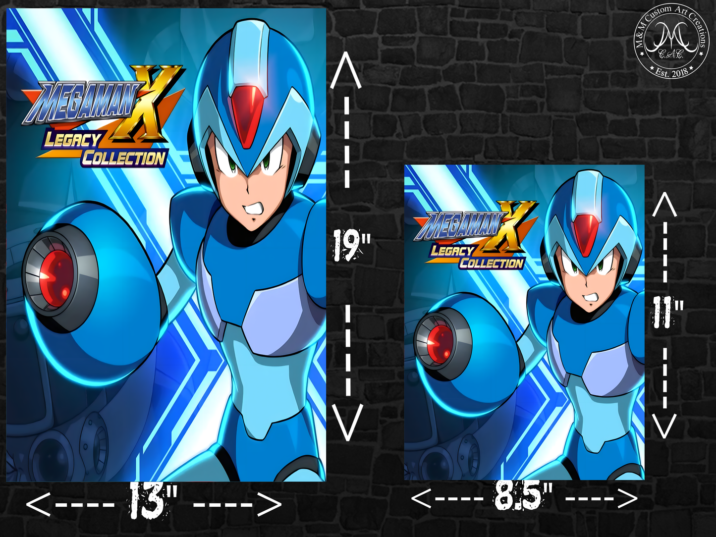 Mega Man Poster Prints | High-Quality Video Game Art | Retro Gaming Decor
