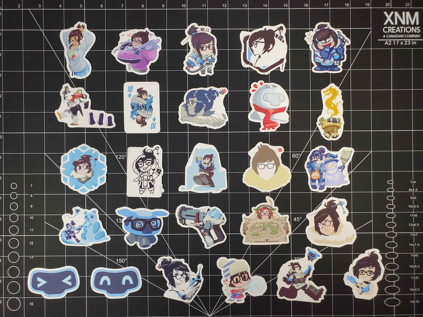 Overwatch 2 Mei Hero Spray's Sticker Set | 26 High Quality Glossy Vinyls