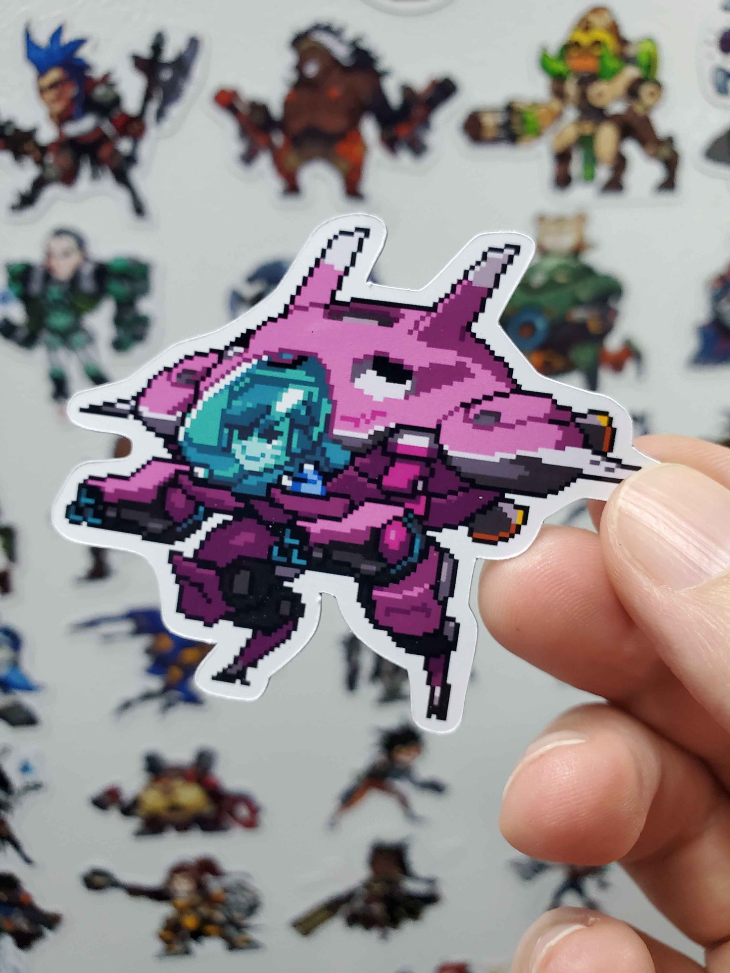 Overwatch Character Magnets | 43 Glossy Vinyl Magnetic Decals | Gamer Magnets