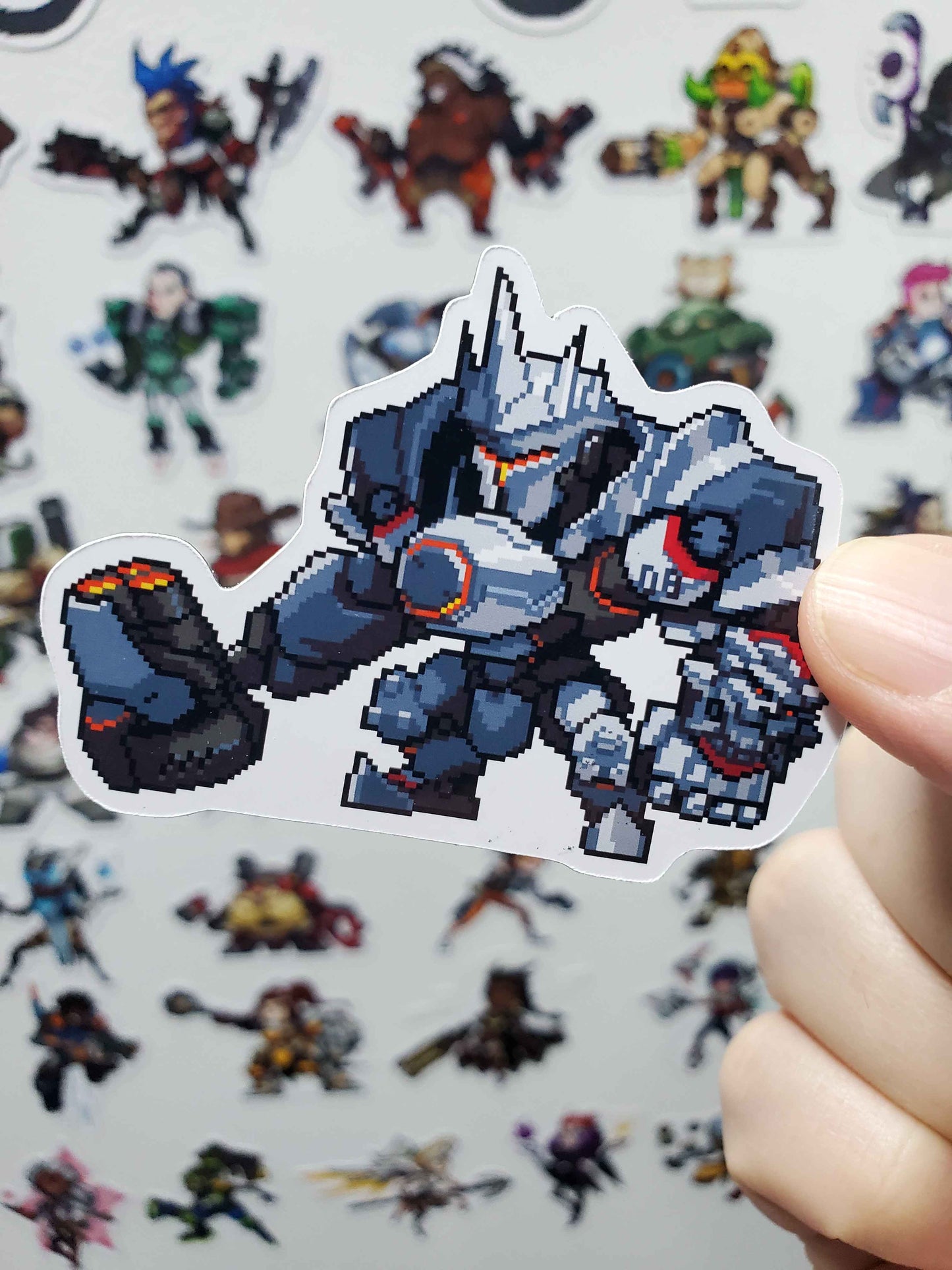 Overwatch Character Magnets | 43 Glossy Vinyl Magnetic Decals | Gamer Magnets
