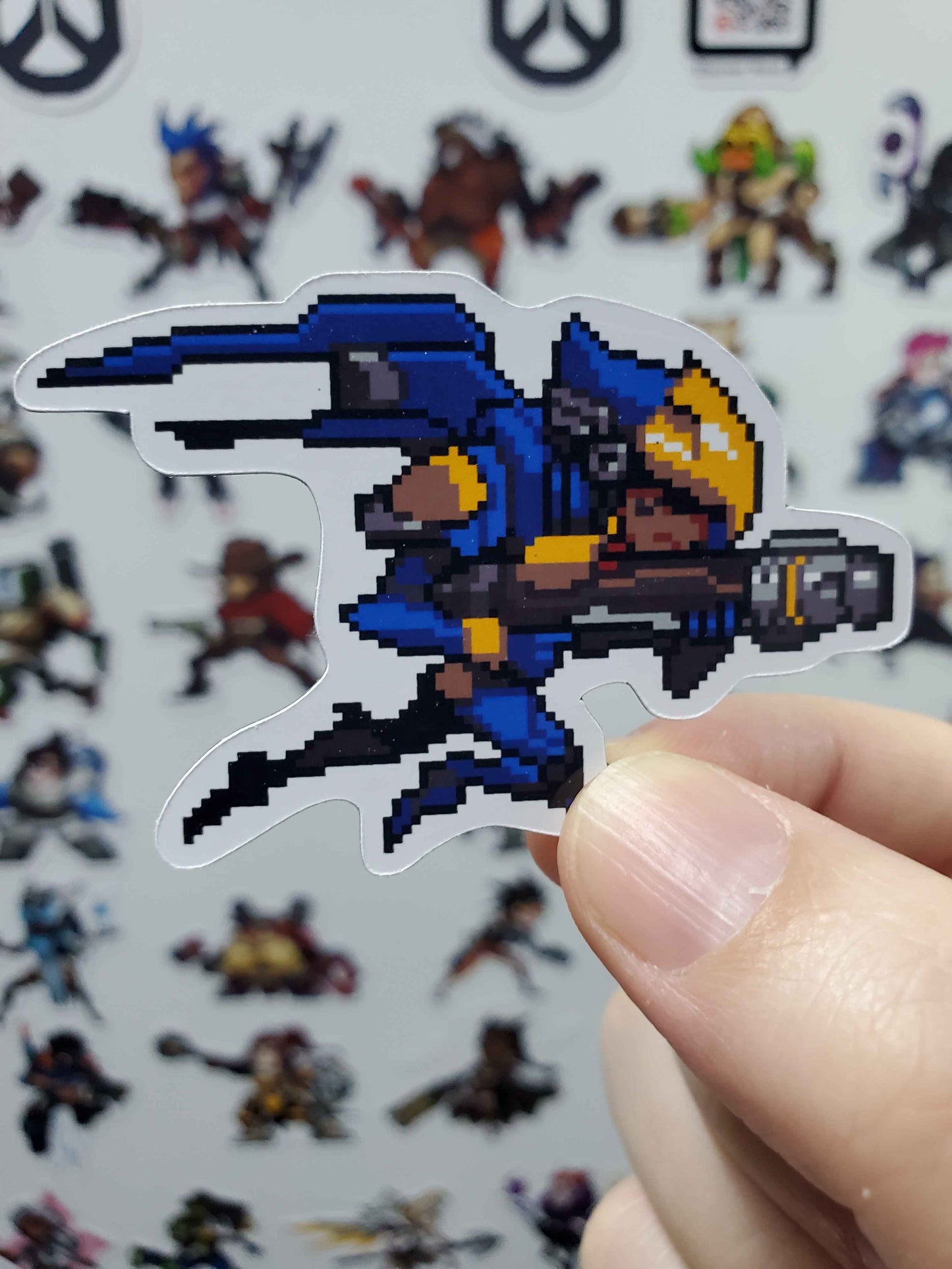 Overwatch Character Magnets | 43 Glossy Vinyl Magnetic Decals | Gamer Magnets