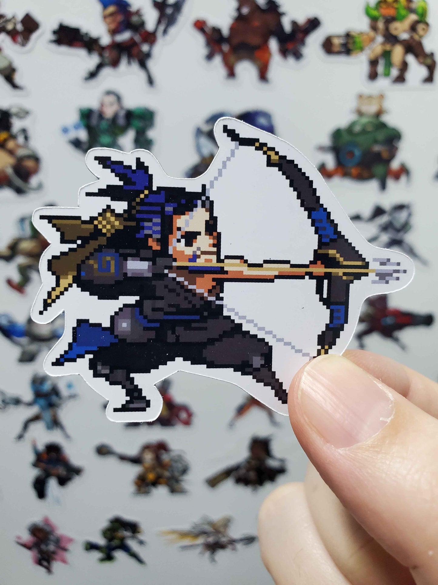 Overwatch Character Magnets | 43 Glossy Vinyl Magnetic Decals | Gamer Magnets