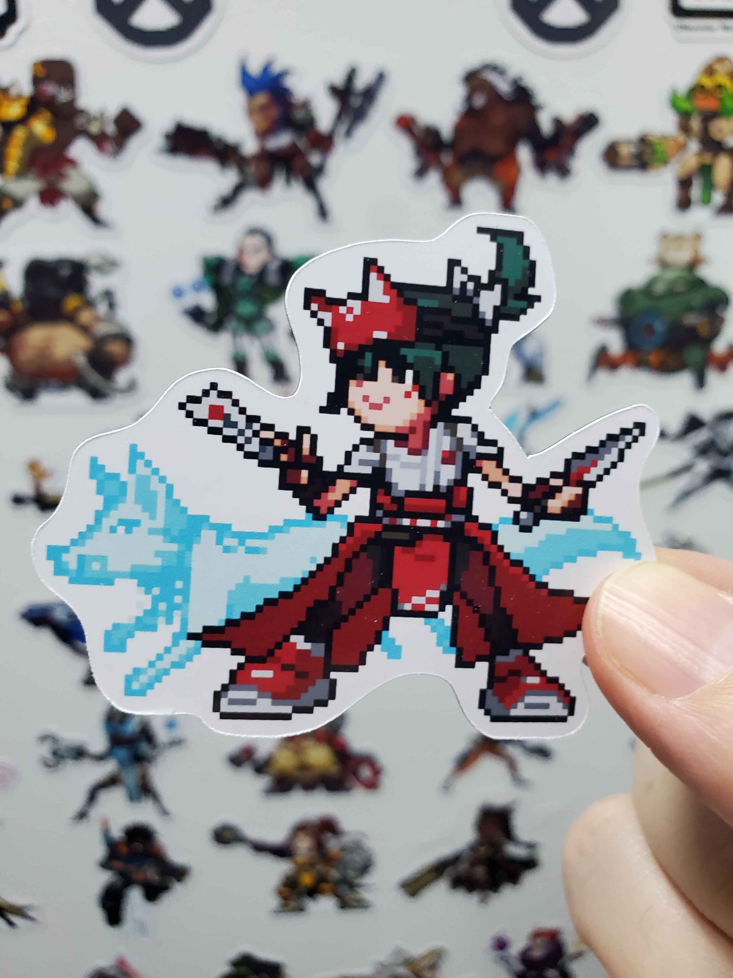 Overwatch Character Magnets | 43 Glossy Vinyl Magnetic Decals | Gamer Magnets