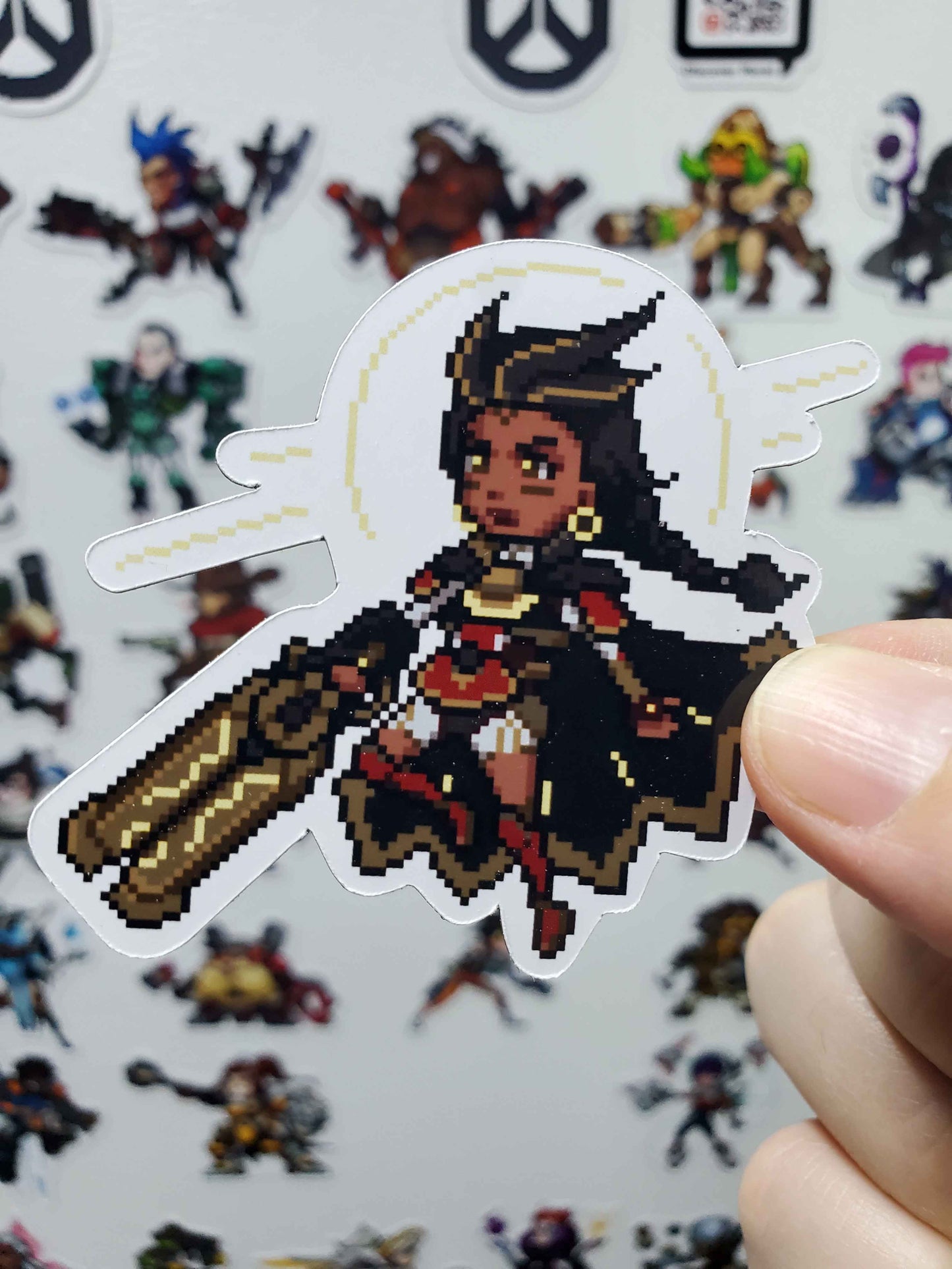 Overwatch Character Magnets | 43 Glossy Vinyl Magnetic Decals | Gamer Magnets