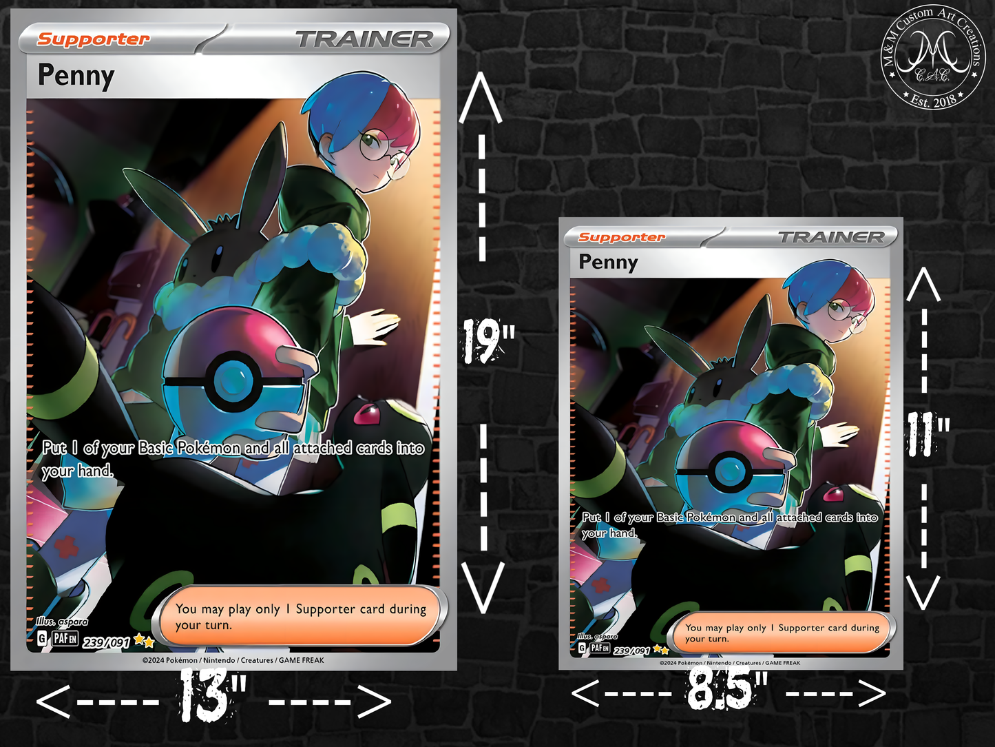 Penny #239 Alt Art Trainer Paldean Fates (PAF) Poster Print - Available in Two Sizes