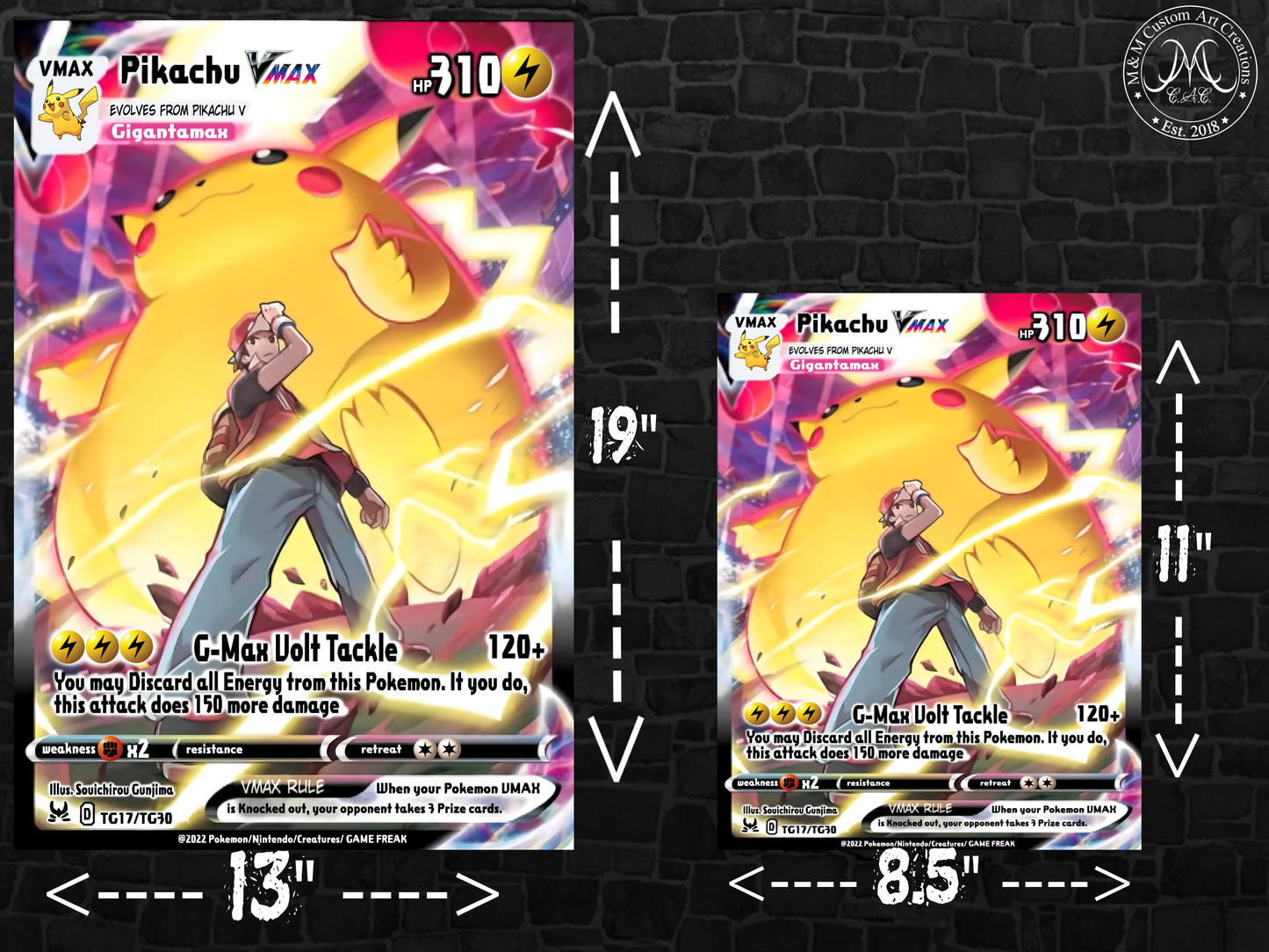 Pikachu VMAX #TG17 Lost Origin (LOR) Poster Print - Available in Two Sizes