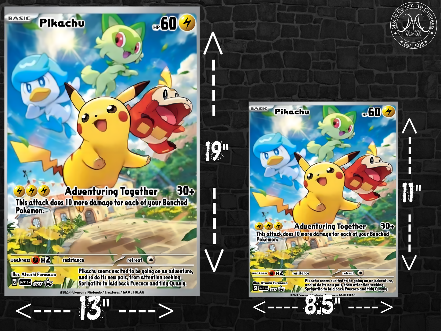 Pikachu #027 Scarlet & Violet Promo (SVP) Poster Print - Available in Two Sizes