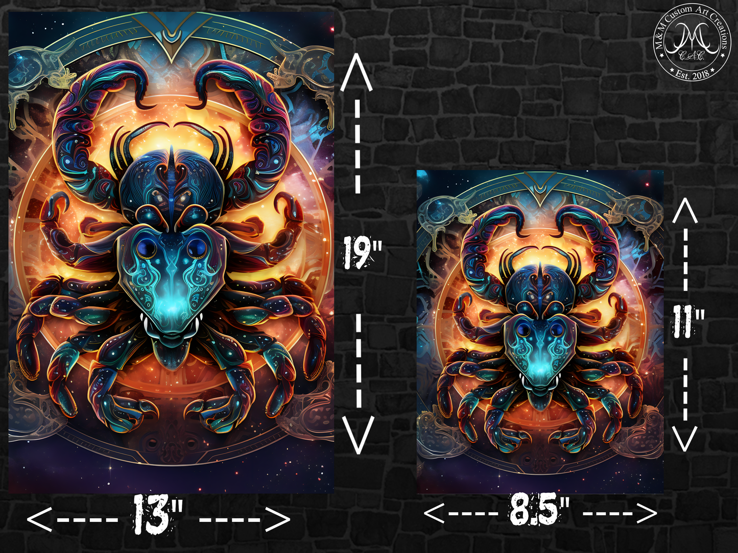 Scorpio Astrology Poster Prints | Zodiac Wall Art | Astrological Sign Decor | Great Gift Idea