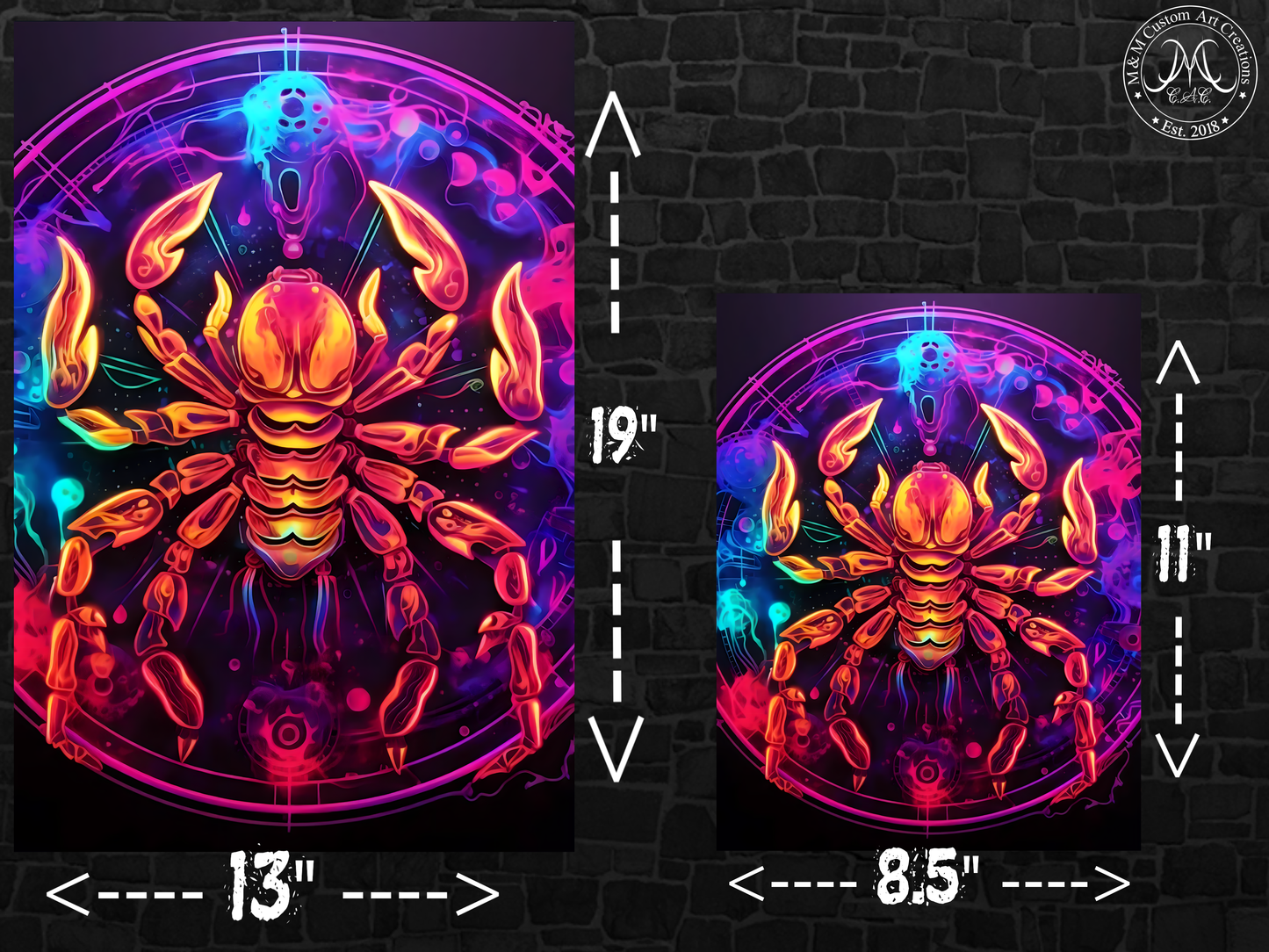 Scorpio Astrology Poster Prints | Zodiac Wall Art | Astrological Sign Decor | Great Gift Idea
