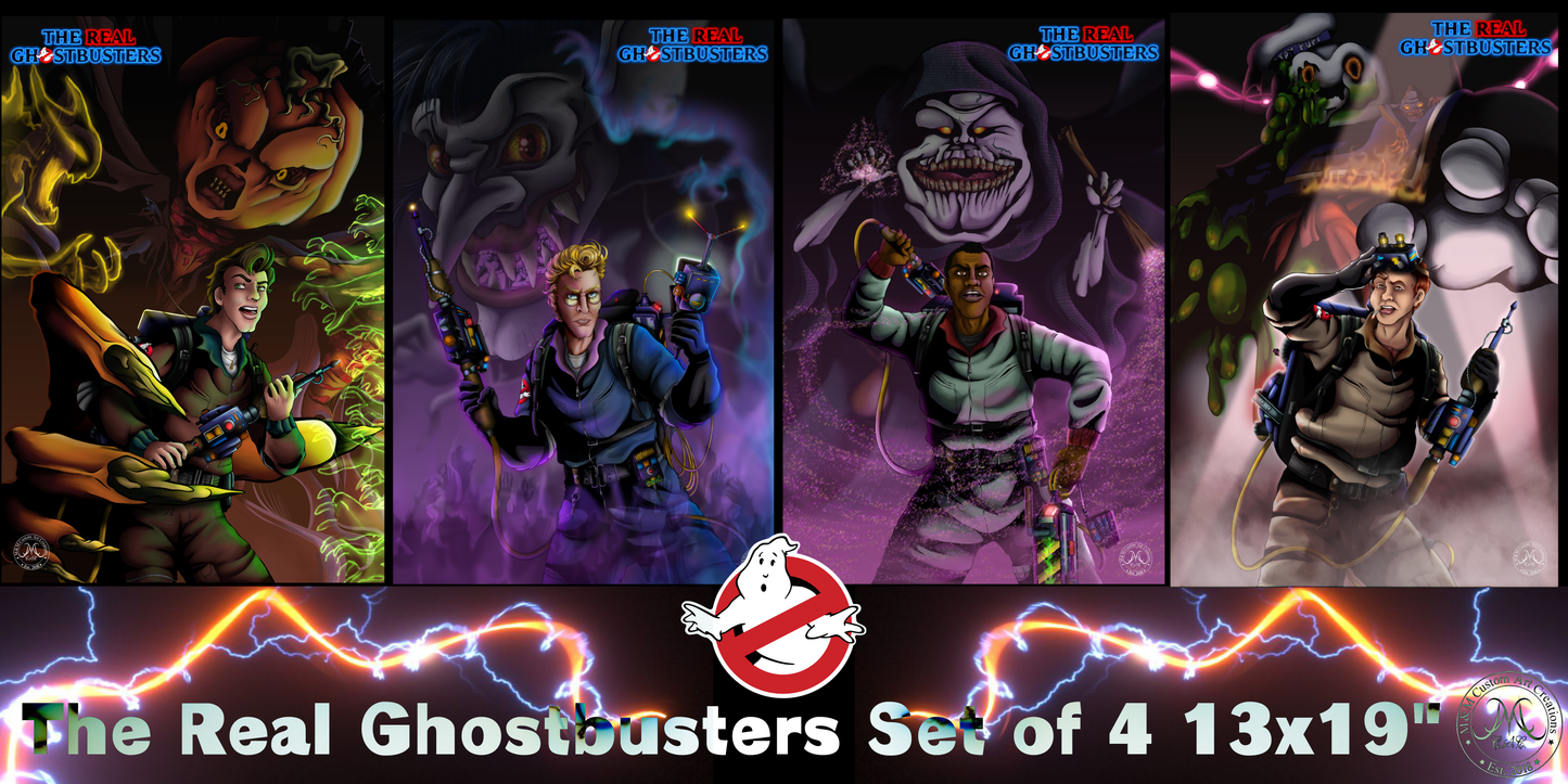 The Real Ghostbusters Poster Prints | Classic Cartoon Wall Art | Perfect Gift