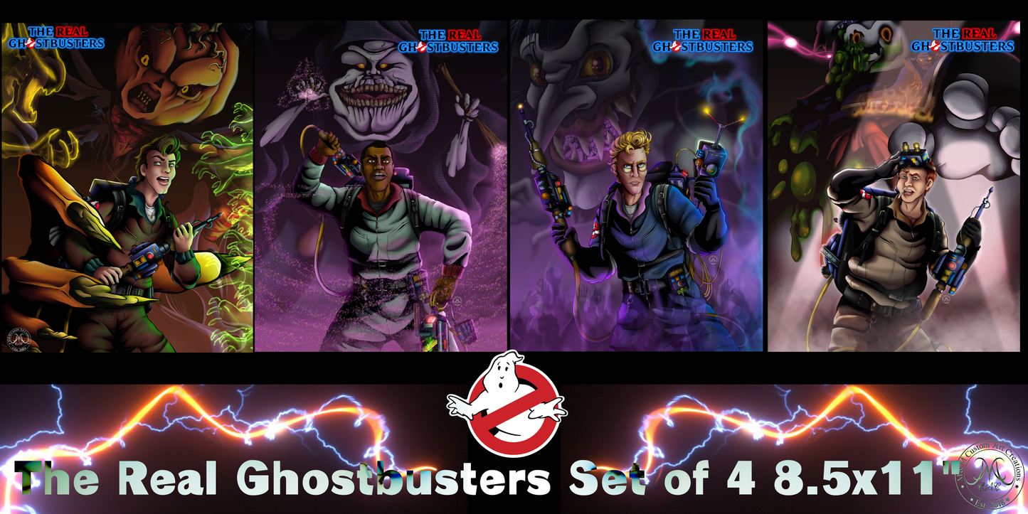The Real Ghostbusters Poster Prints | Classic Cartoon Wall Art | Perfect Gift