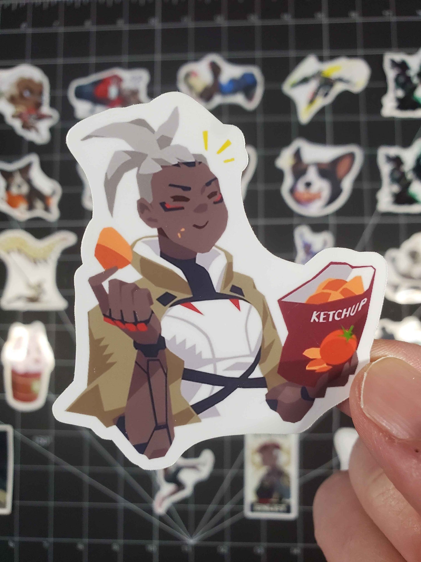 Overwatch 2 Sojourn Hero Sprays Sticker Set | 26 Quality Glossy Vinyl Stickers