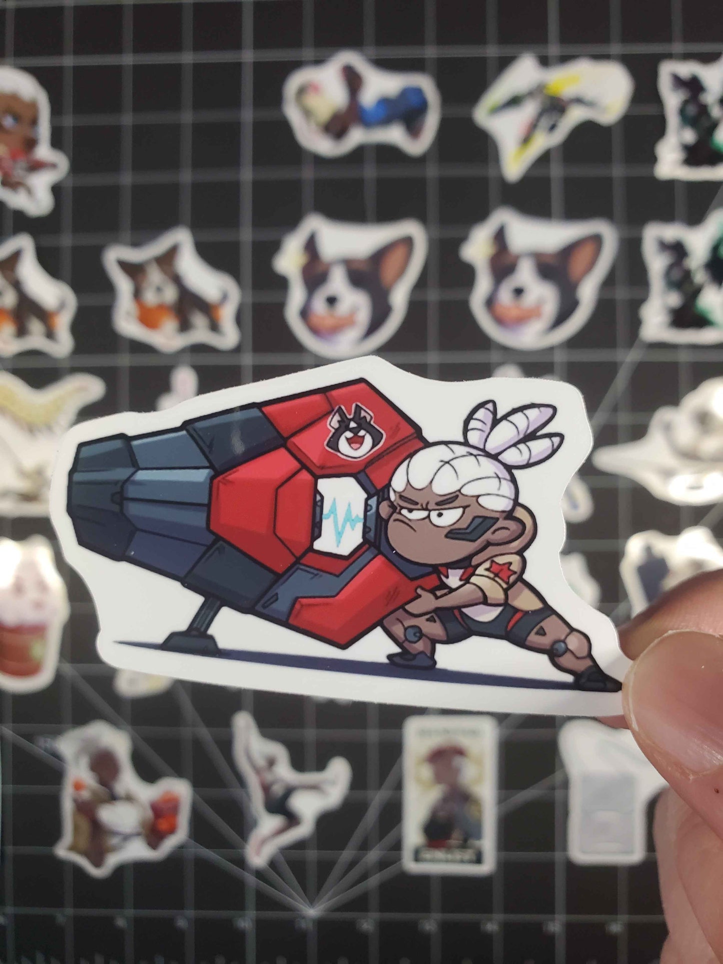Overwatch 2 Sojourn Hero Sprays Sticker Set | 26 Quality Glossy Vinyl Stickers