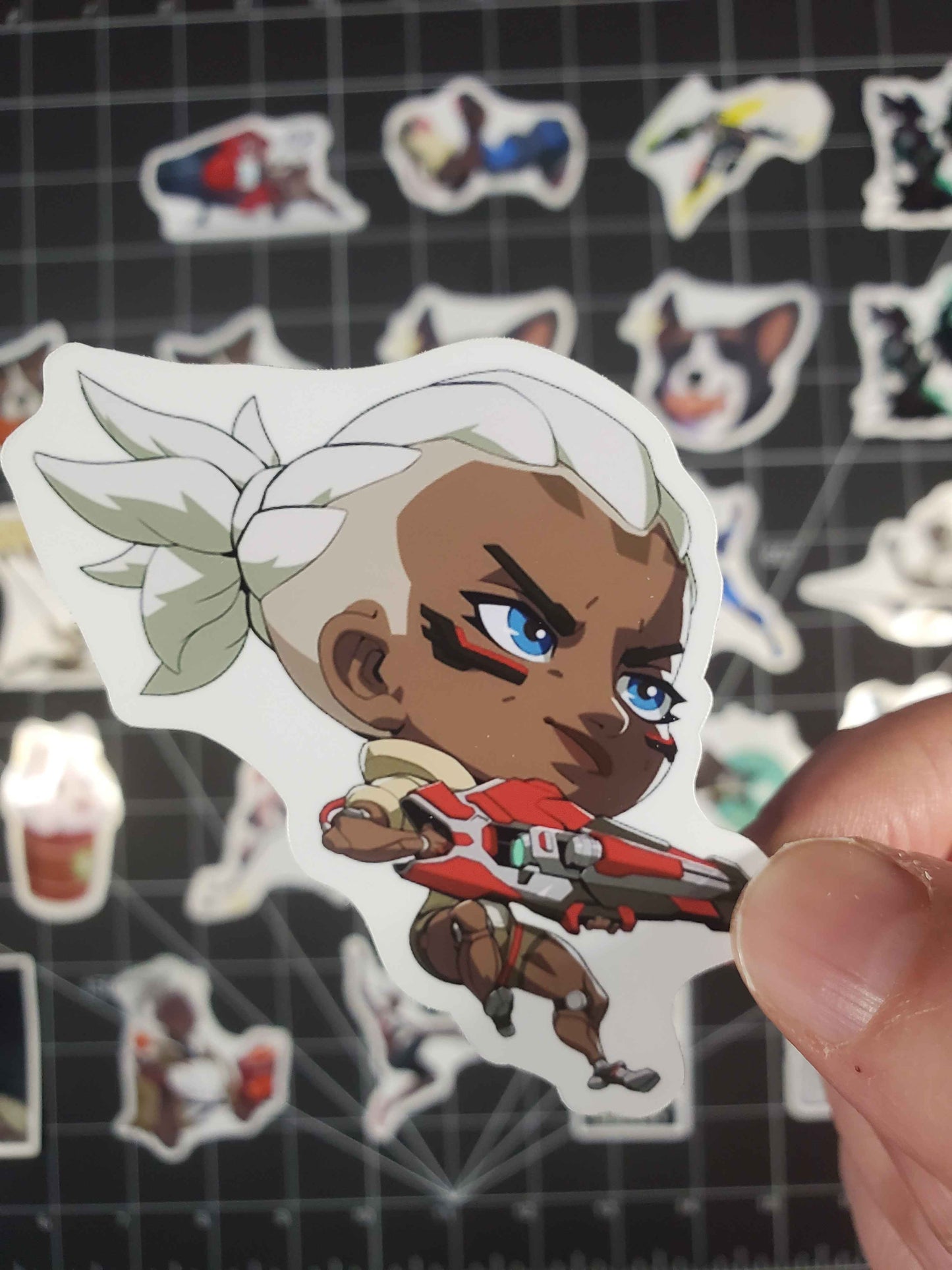 Overwatch 2 Sojourn Hero Sprays Sticker Set | 26 Quality Glossy Vinyl Stickers