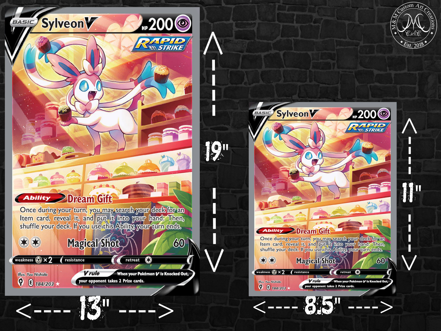 Sylveon V #184 Alt Art Evolving Skies (EVS) Poster Print - Available in Two Sizes