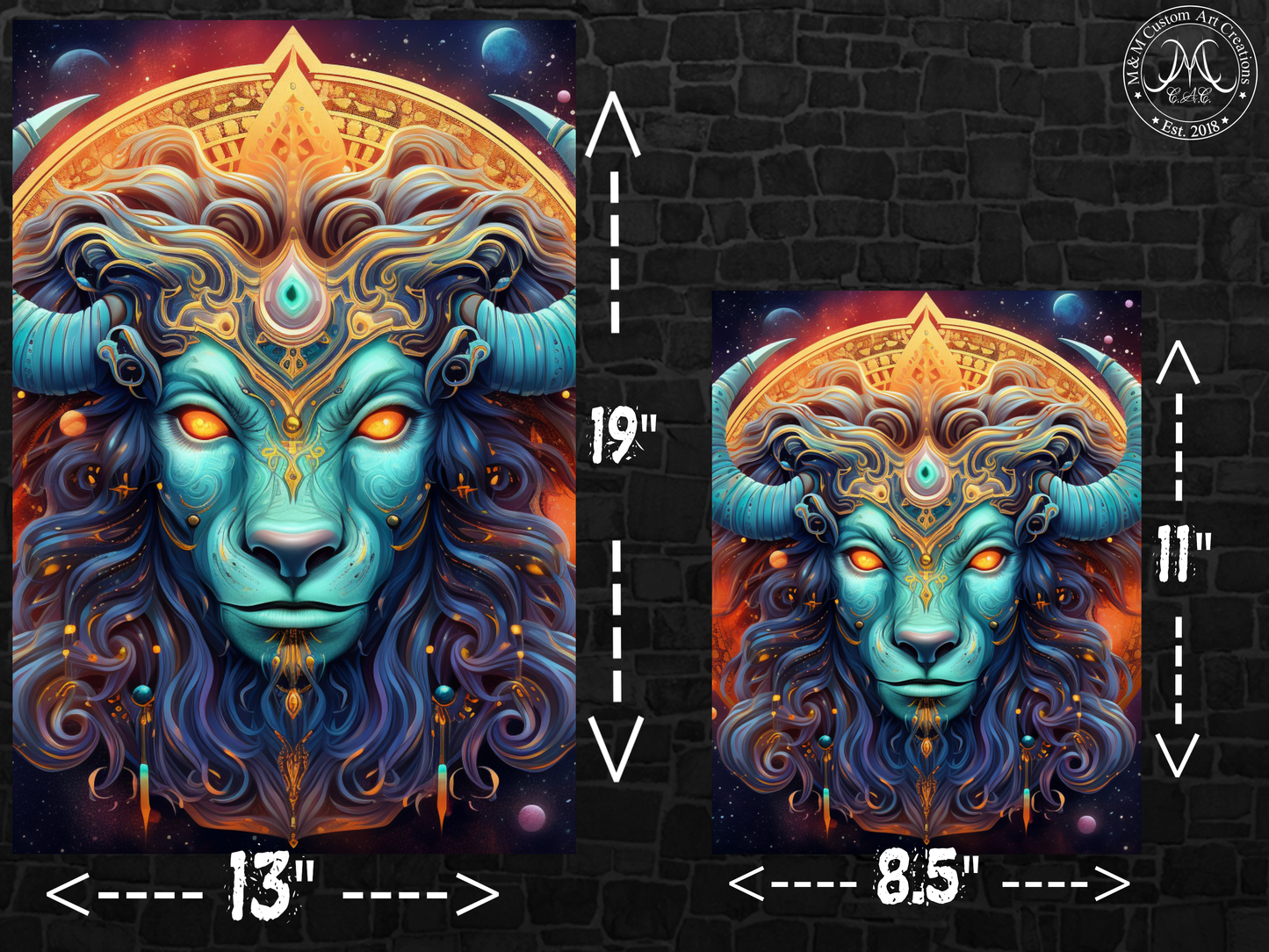 Taurus Astrology Poster Prints | Zodiac Wall Art | Astrological Sign Decor | Great gift ideas