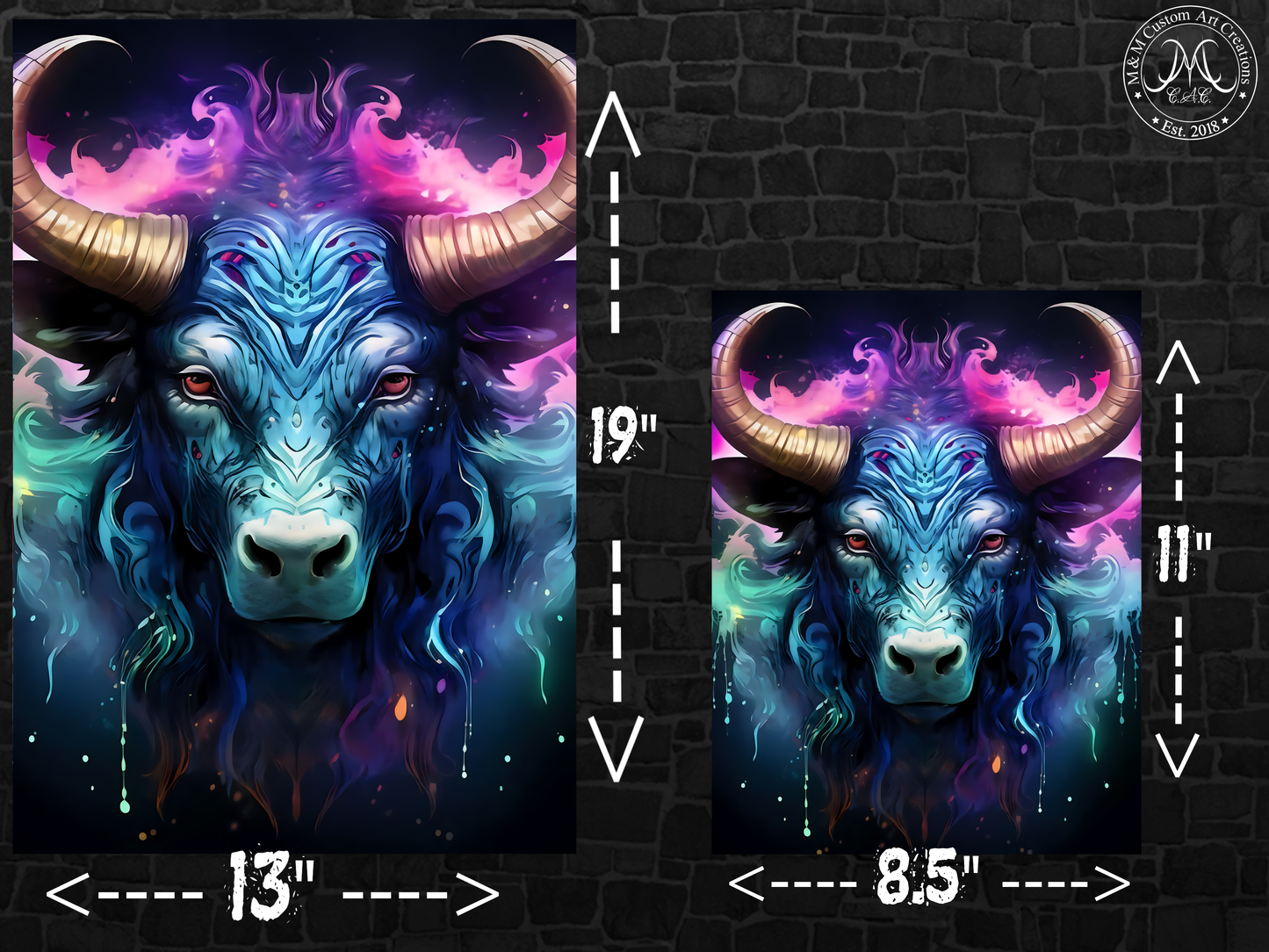 Taurus Astrology Poster Prints | Zodiac Wall Art | Astrological Sign Decor | Great gift ideas