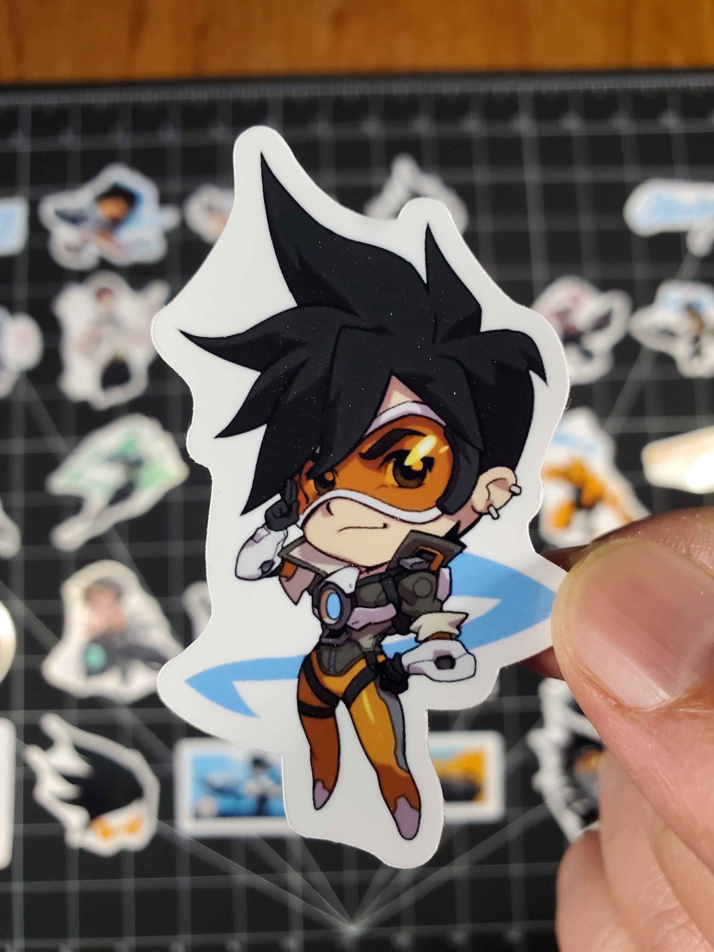 Overwatch 2 Tracer Hero Spray's Sticker Set | 30 High Quality Glossy Vinyls