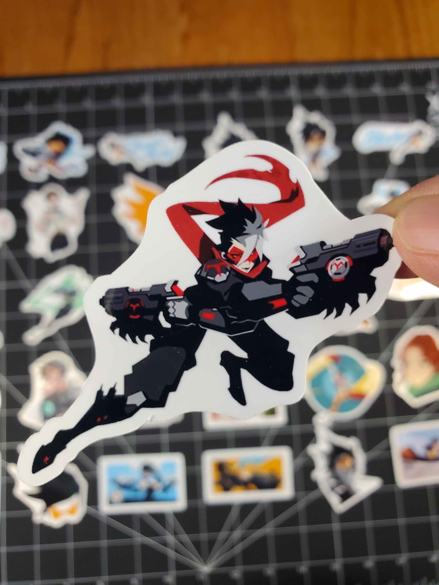 Overwatch 2 Tracer Hero Spray's Sticker Set | 30 High Quality Glossy Vinyls