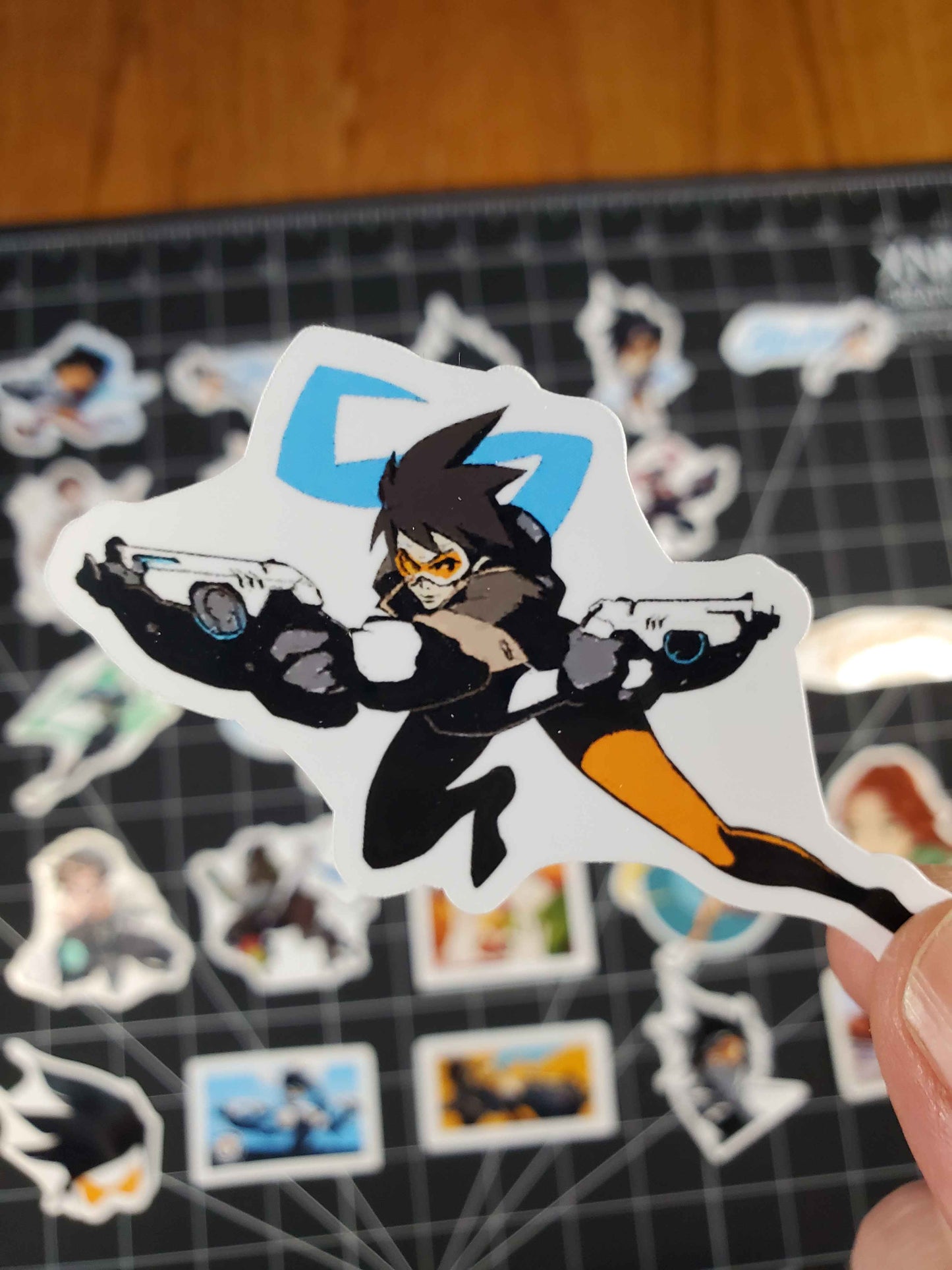 Overwatch 2 Tracer Hero Spray's Sticker Set | 30 High Quality Glossy Vinyls