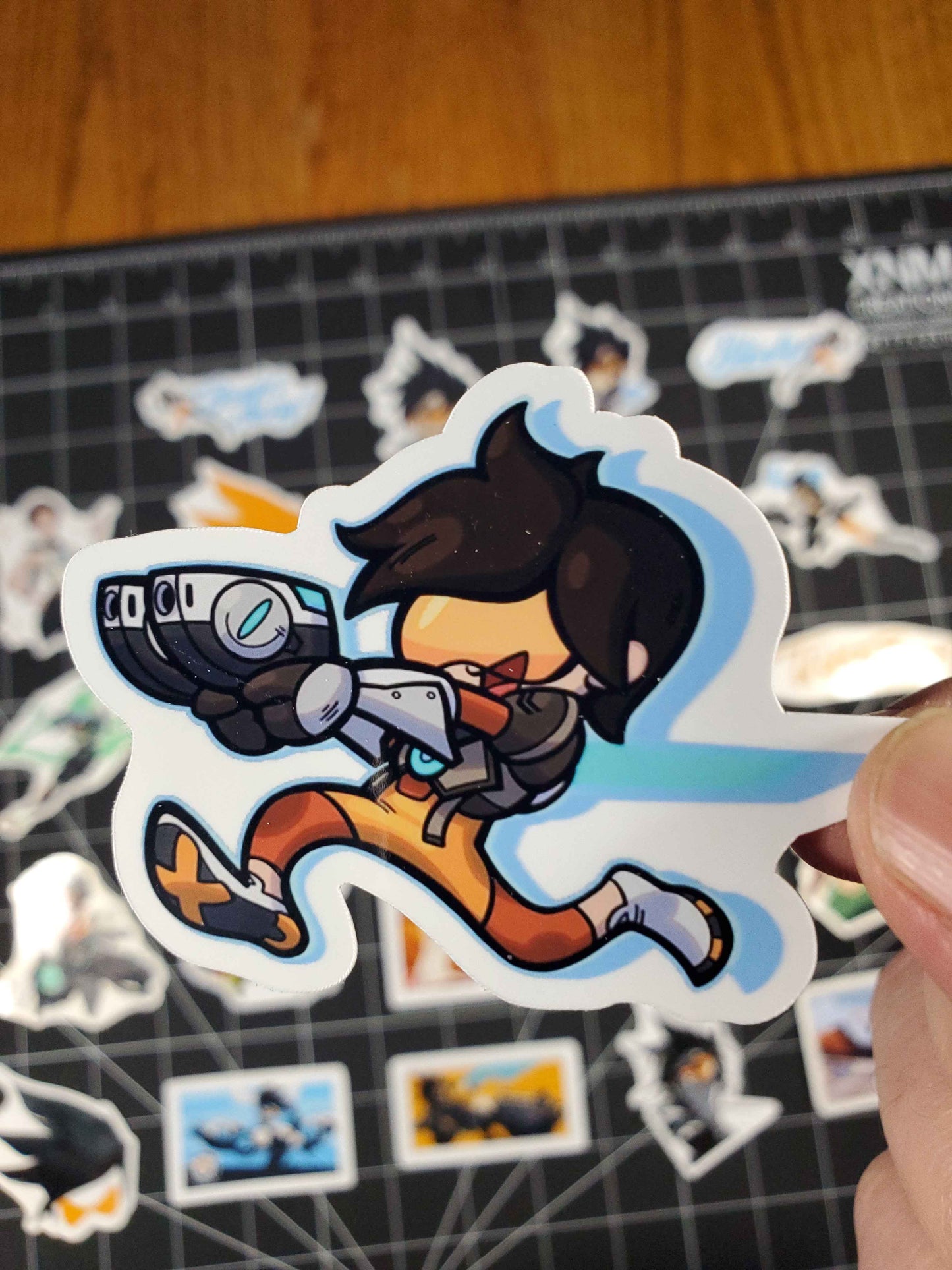 Overwatch 2 Tracer Hero Spray's Sticker Set | 30 High Quality Glossy Vinyls