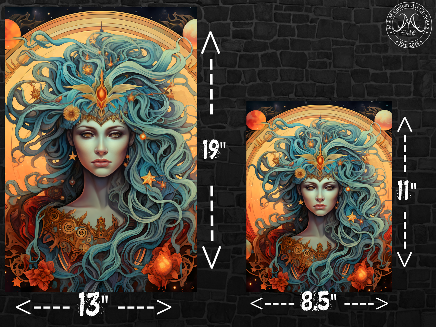 Virgo Astrology Poster Prints | Zodiac Wall Art | Astrological Sign Decor | Great Gift Idea
