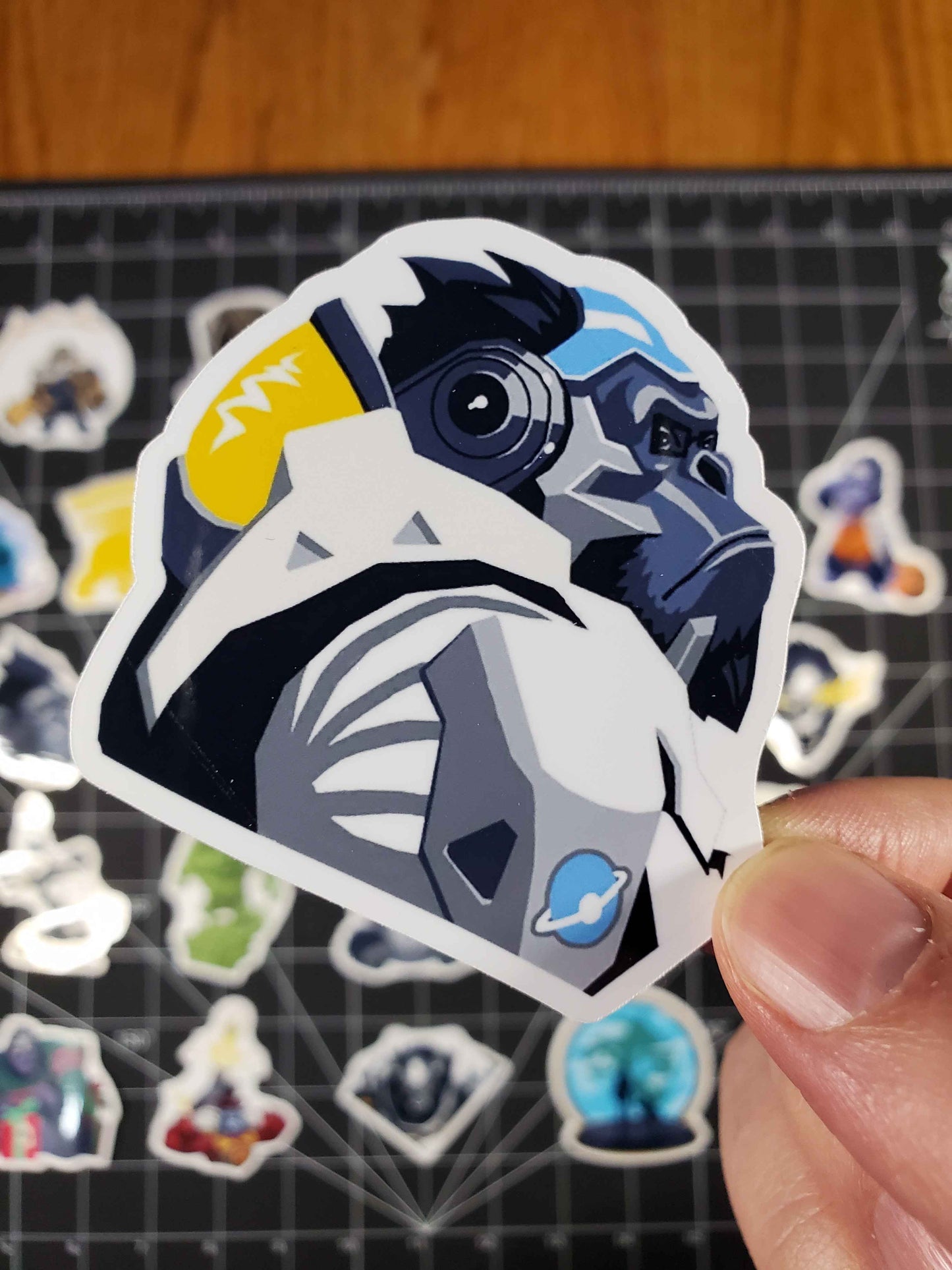 Overwatch 2 Winston Hero Spray's Sticker Set | 26 High Quality Glossy Vinyls