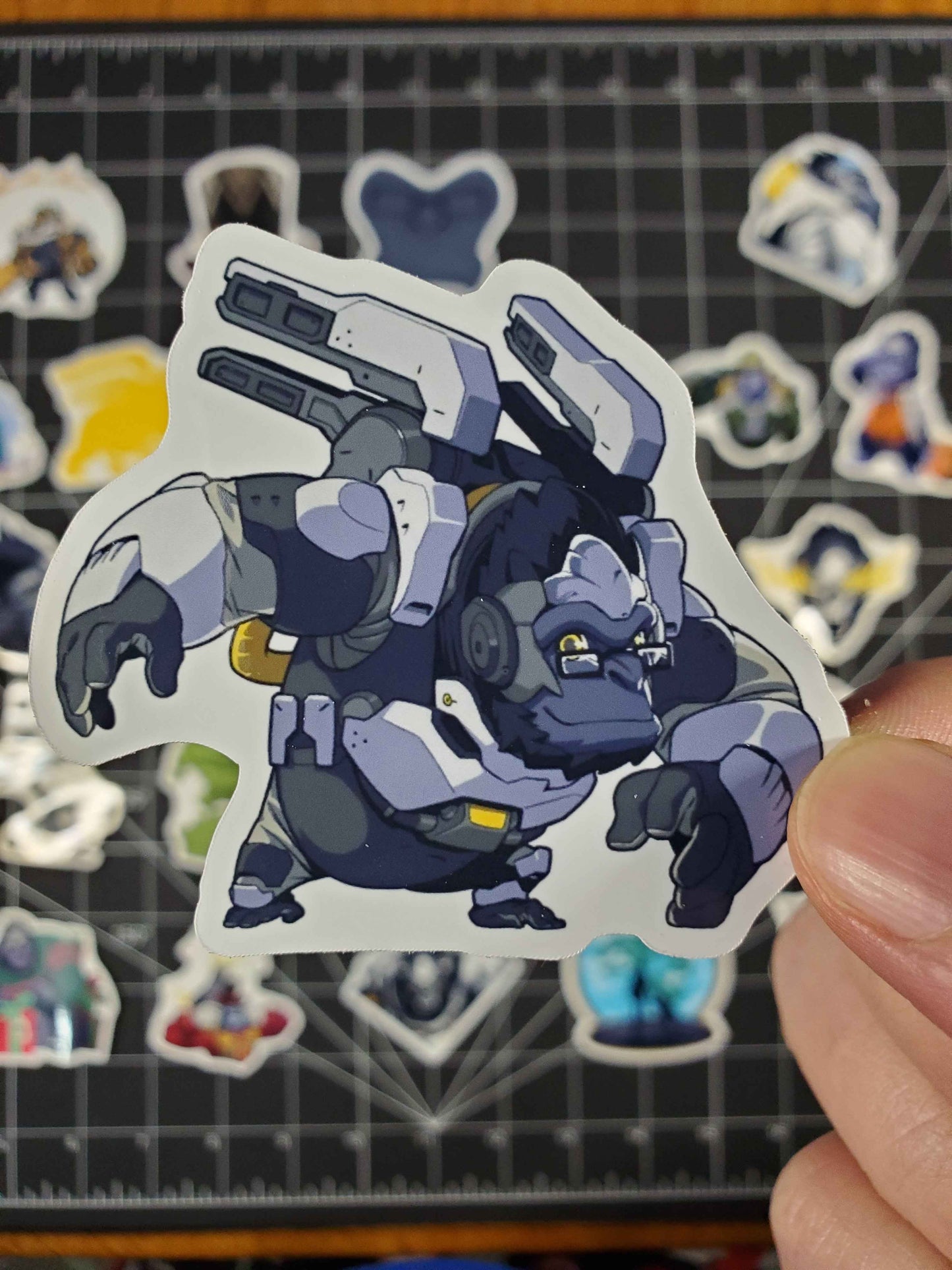 Overwatch 2 Winston Hero Spray's Sticker Set | 26 High Quality Glossy Vinyls