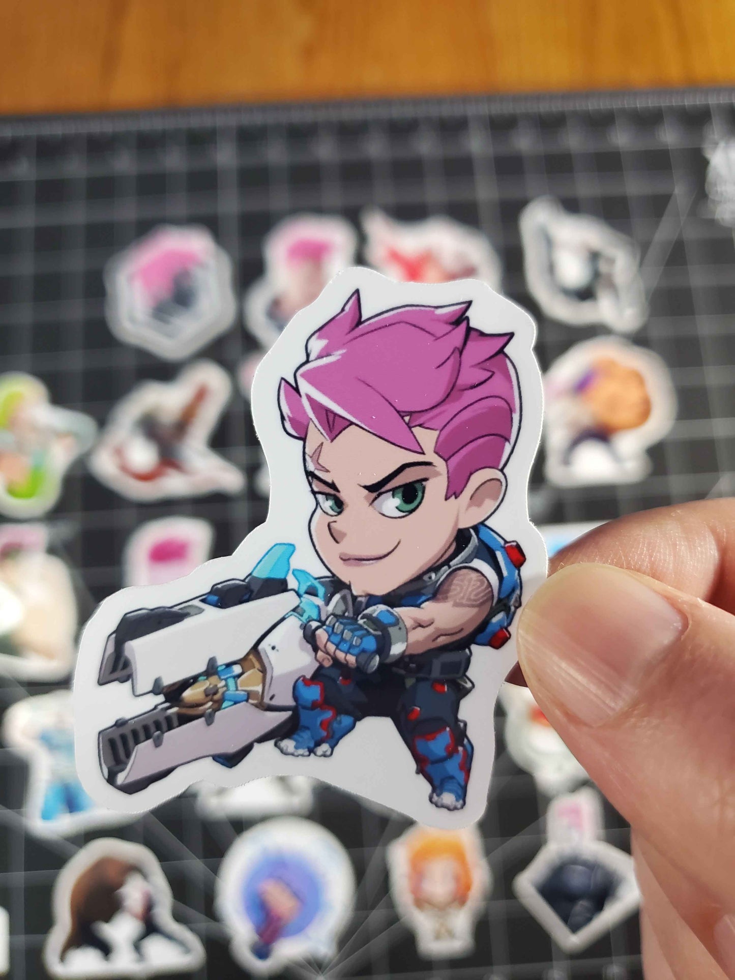Overwatch 2 Zarya Hero Spray's Sticker Set | 27 High Quality Glossy Vinyls