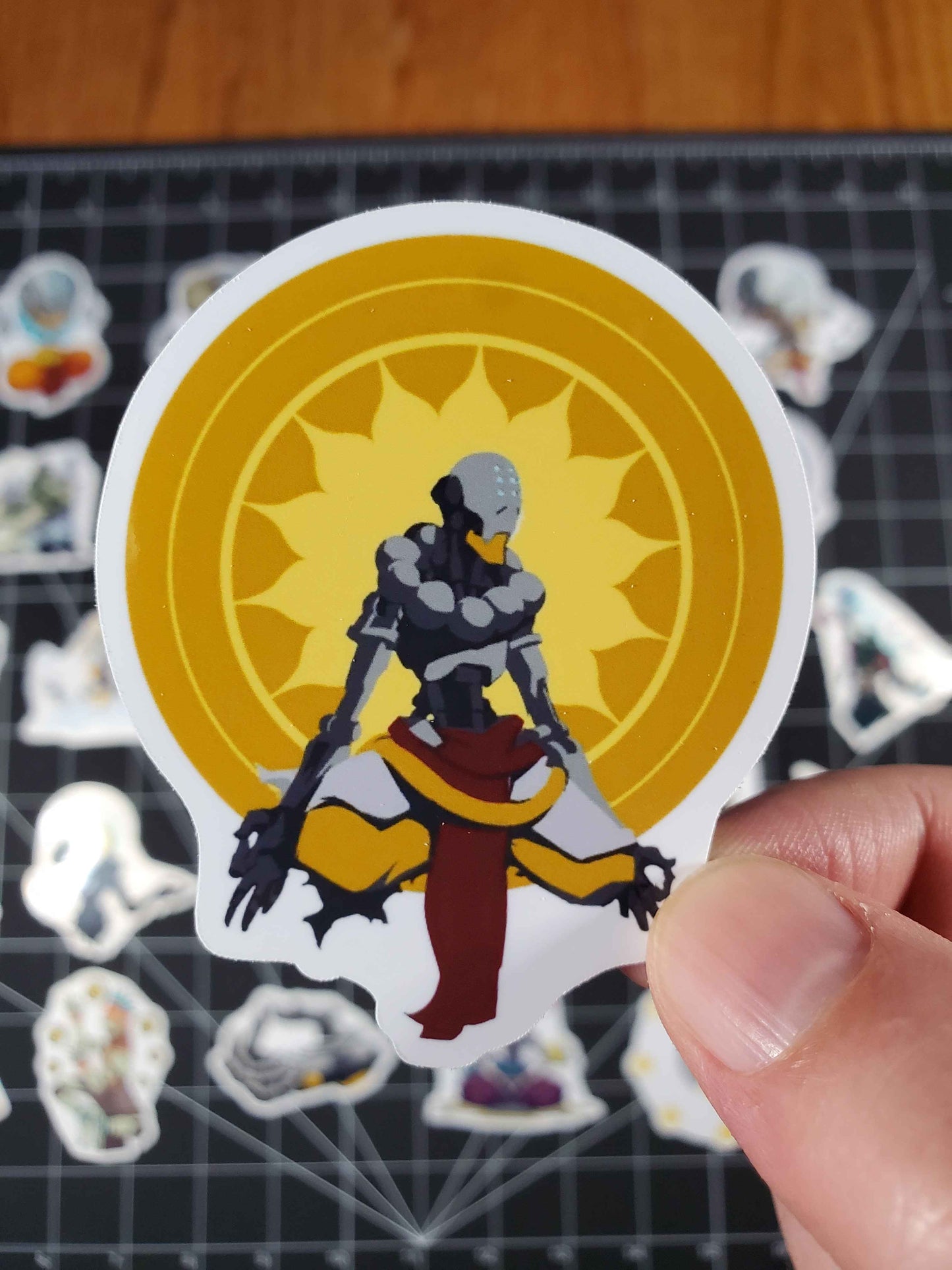 Overwatch 2 Zenyatta Hero Spray's Sticker Set | 28 High Quality Glossy Vinyls
