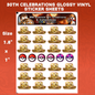 30th Celebration Glossy Vinyl Sticker Logo SHEETS - Pokemon TCG
