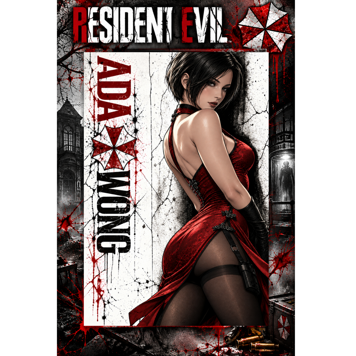 Resident Evil Ada Wong 13x19 Art Print Poster | Choose 1 or Complete Set