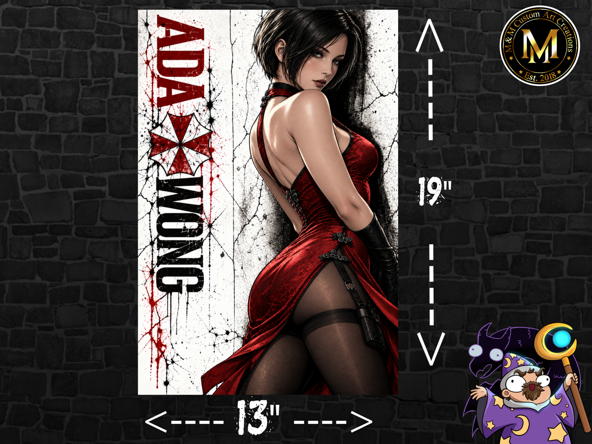 Resident Evil Ada Wong 13x19 Art Print Poster | Choose 1 or Complete Set
