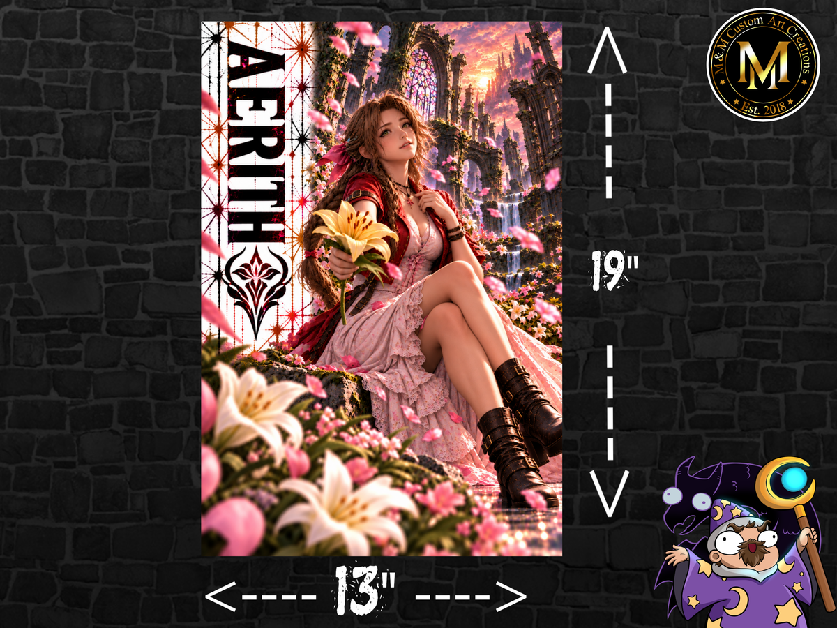 Final Fantasy Aerith 13x19 Art Print Poster | Choose 1 or Complete Set