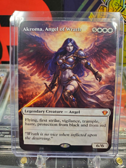 Akroma Angel of Wrath – Extended Art Collector Proxy