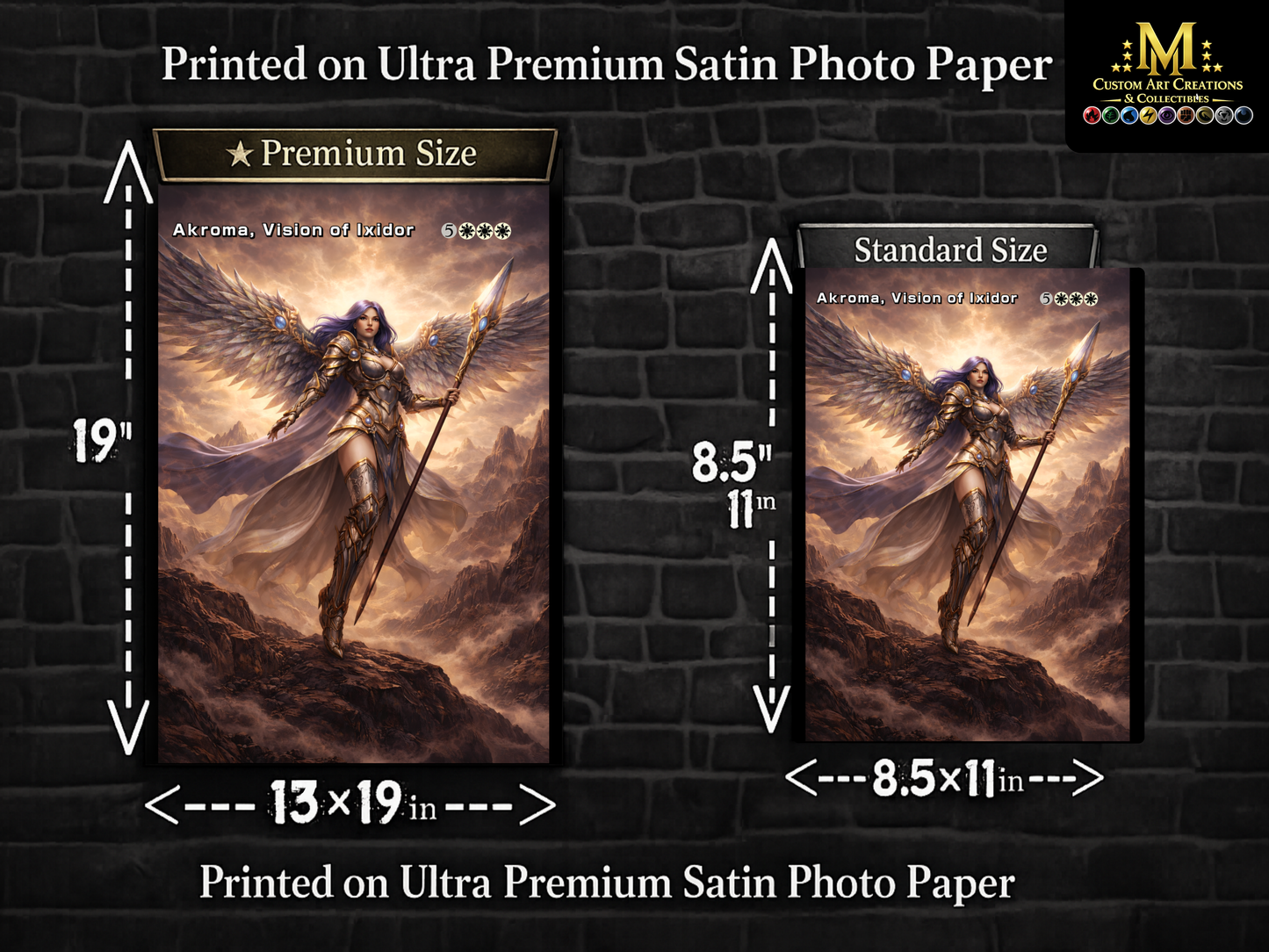 Akroma Vision of Ixidor – Dark Fantasy Angel Art Print