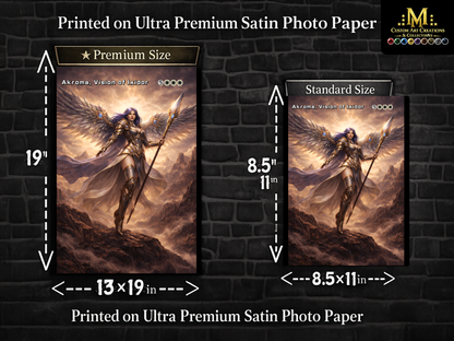 Akroma Vision of Ixidor – Dark Fantasy Angel Art Print