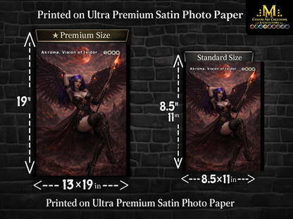 Akroma Vision of Ixidor – Dark Fantasy Angel Art Print