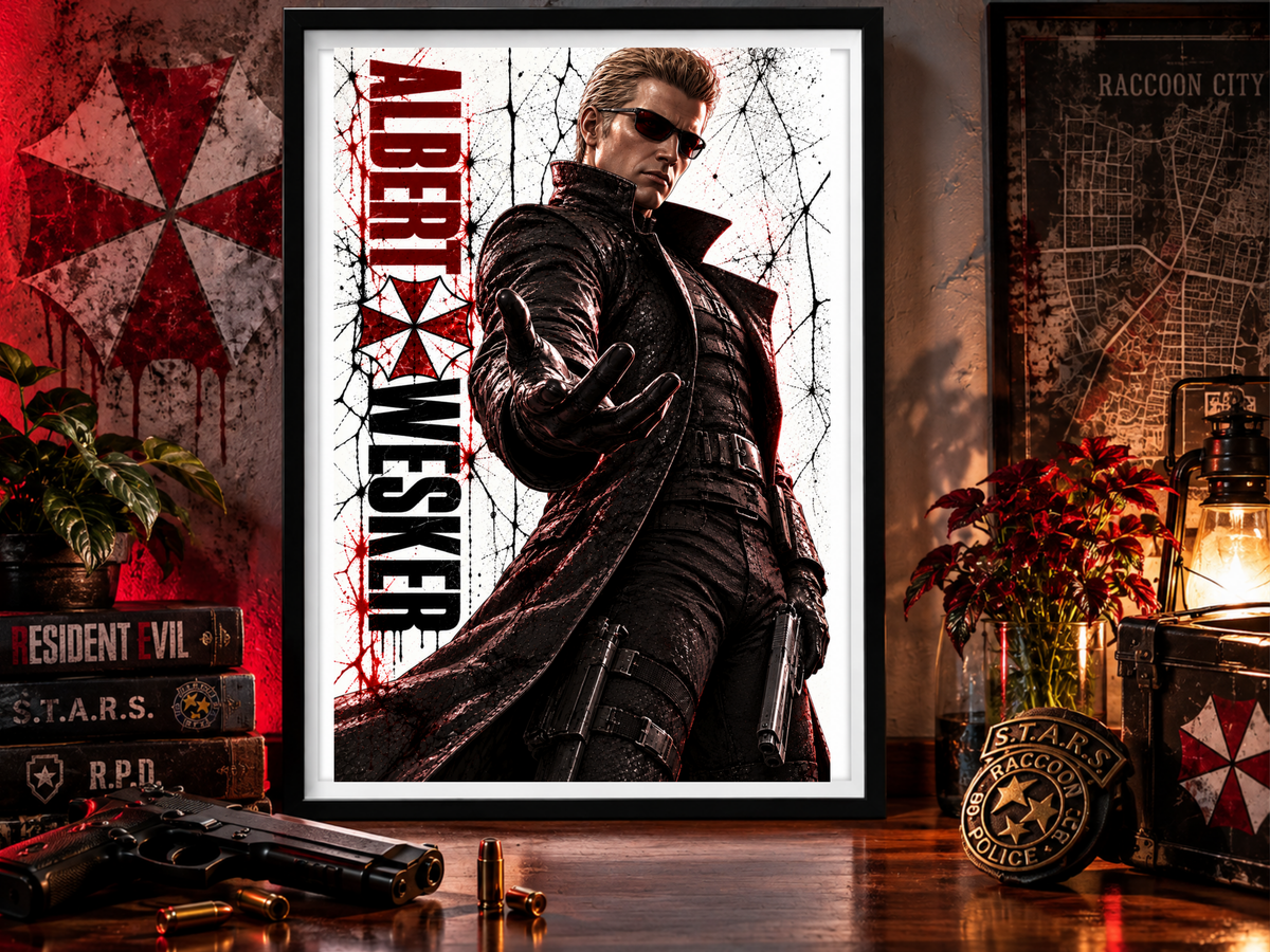 Resident Evil Albert Wesker 13x19 Art Print Poster | Choose 1 or Complete Set