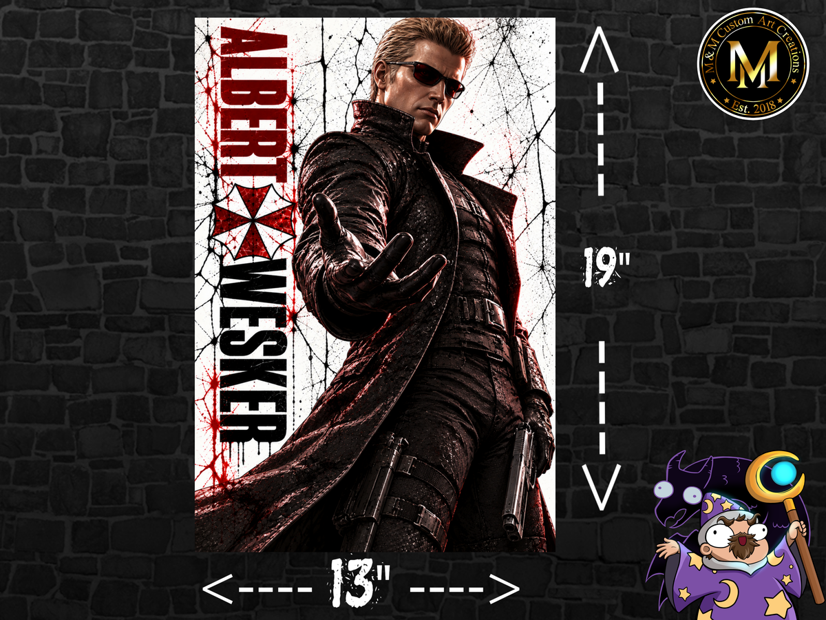 Resident Evil Albert Wesker 13x19 Art Print Poster | Choose 1 or Complete Set