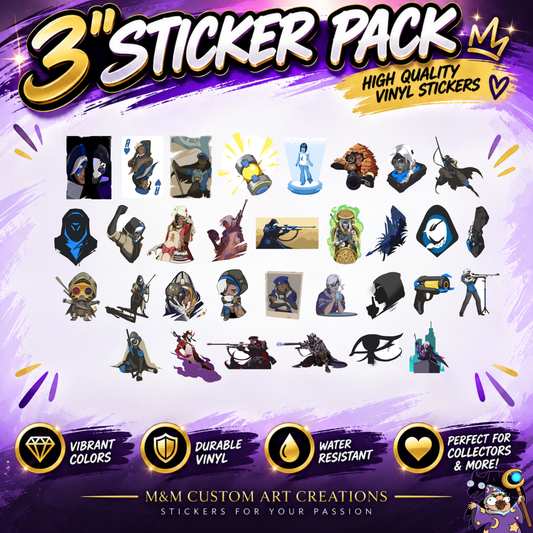 Overwatch 2 Anna Hero Spray's Sticker Set | 32 Ana Glossy Vinyl Stickers