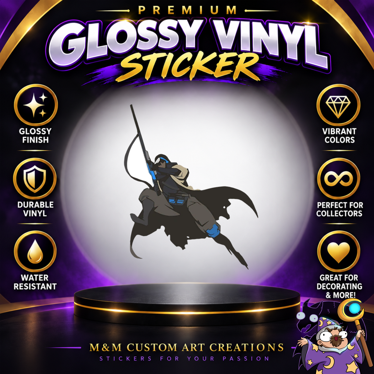 Anna from Overwatch 2 Glossy Vinyl Sticker SHEETS
