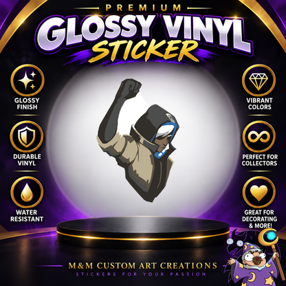 Anna from Overwatch 2 Glossy Vinyl Sticker SHEETS